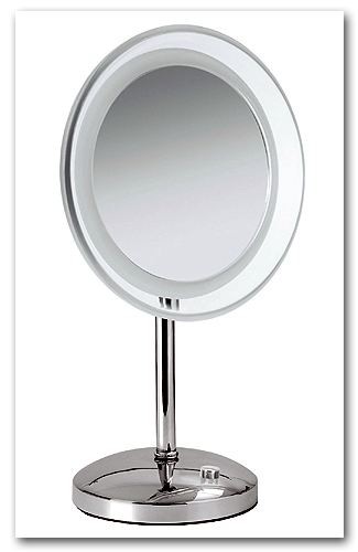 Kosmetikspiegel Standmodell mit LED-Beleuchtung Kosmetikspiegel Standmodell mit LED-Beleuchtung