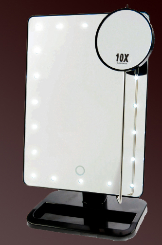 Kosmetikspiegel beleuchtet mit Vergrösserungsspiegel 10-fach und batteriebetrieben by Bavaria Bäder-Technik GdbR Kosmetikspiegel beleuchtet mit Vergrösserungsspiegel 10-fach und batteriebetrieben by Bavaria Bäder-Technik GdbR