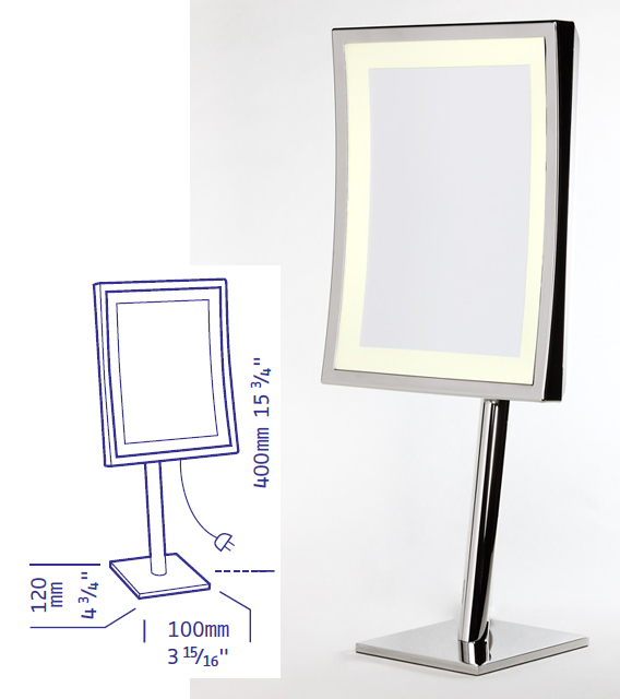 Vergrösserungsspiegel mit Spiegel in eckig by Bavaria Bäder-Technik GdbR Vergrösserungsspiegel mit Spiegel in eckig by Bavaria Bäder-Technik GdbR